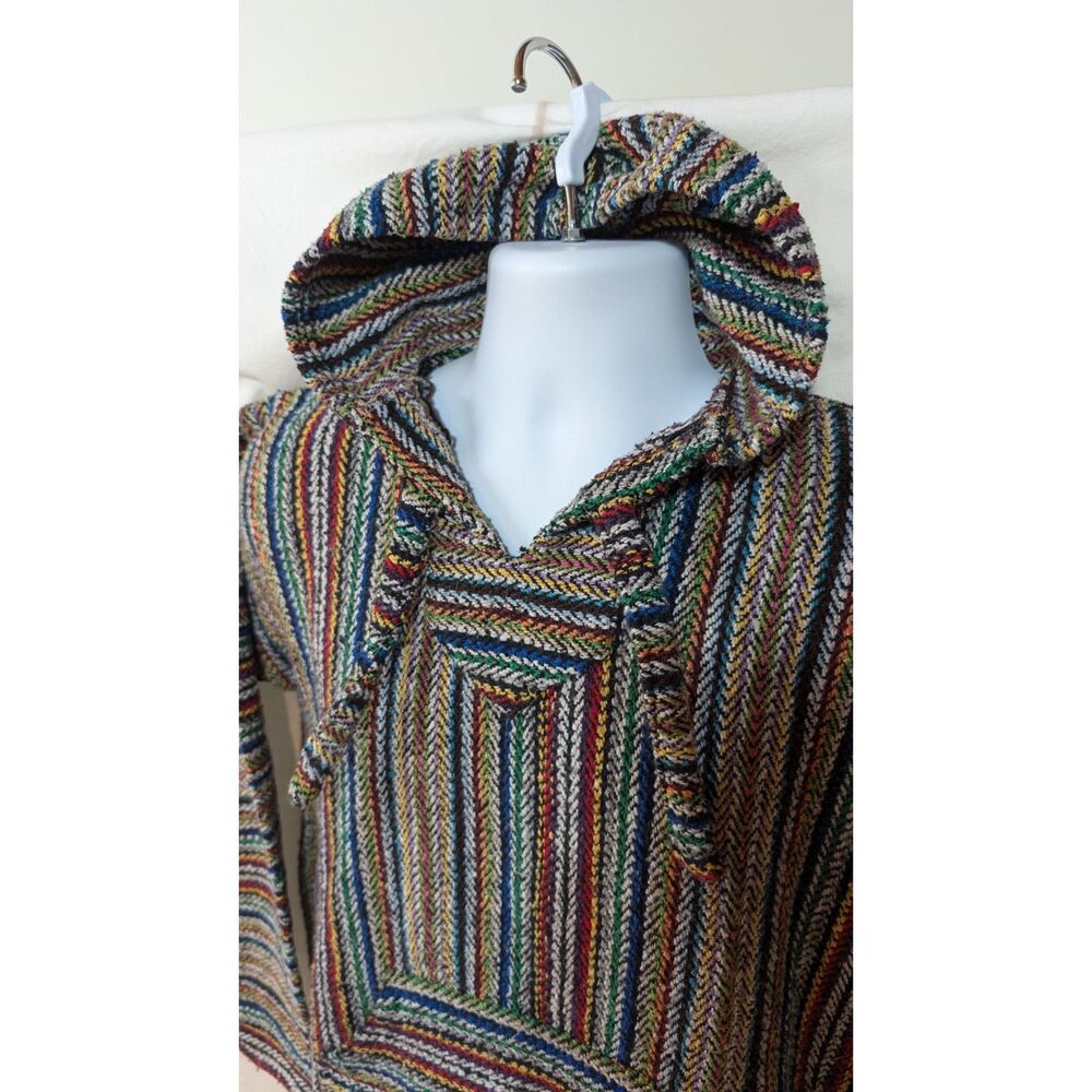 Vintage Earth Baja Hippie Pullover Size S - Picture 3 of 9